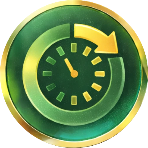 The icon indicates a withdrawal request that has remained pending beyond the standard processing timeframe.