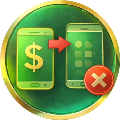 The icon indicates that the deposit was sent to an incorrect account or phone number.